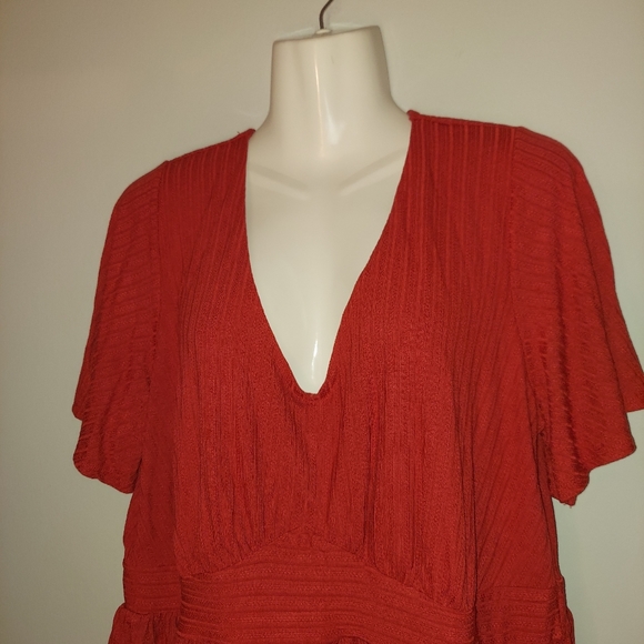 Torrid Pointelle Rib V-Neck Babydoll Top - Picture 10 of 11